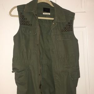 Urban outfitters Army green studded vest